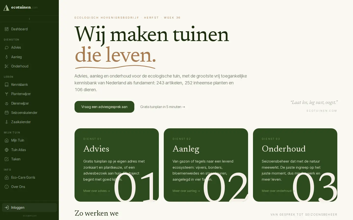 Schermafdruk van ecotuinen.com