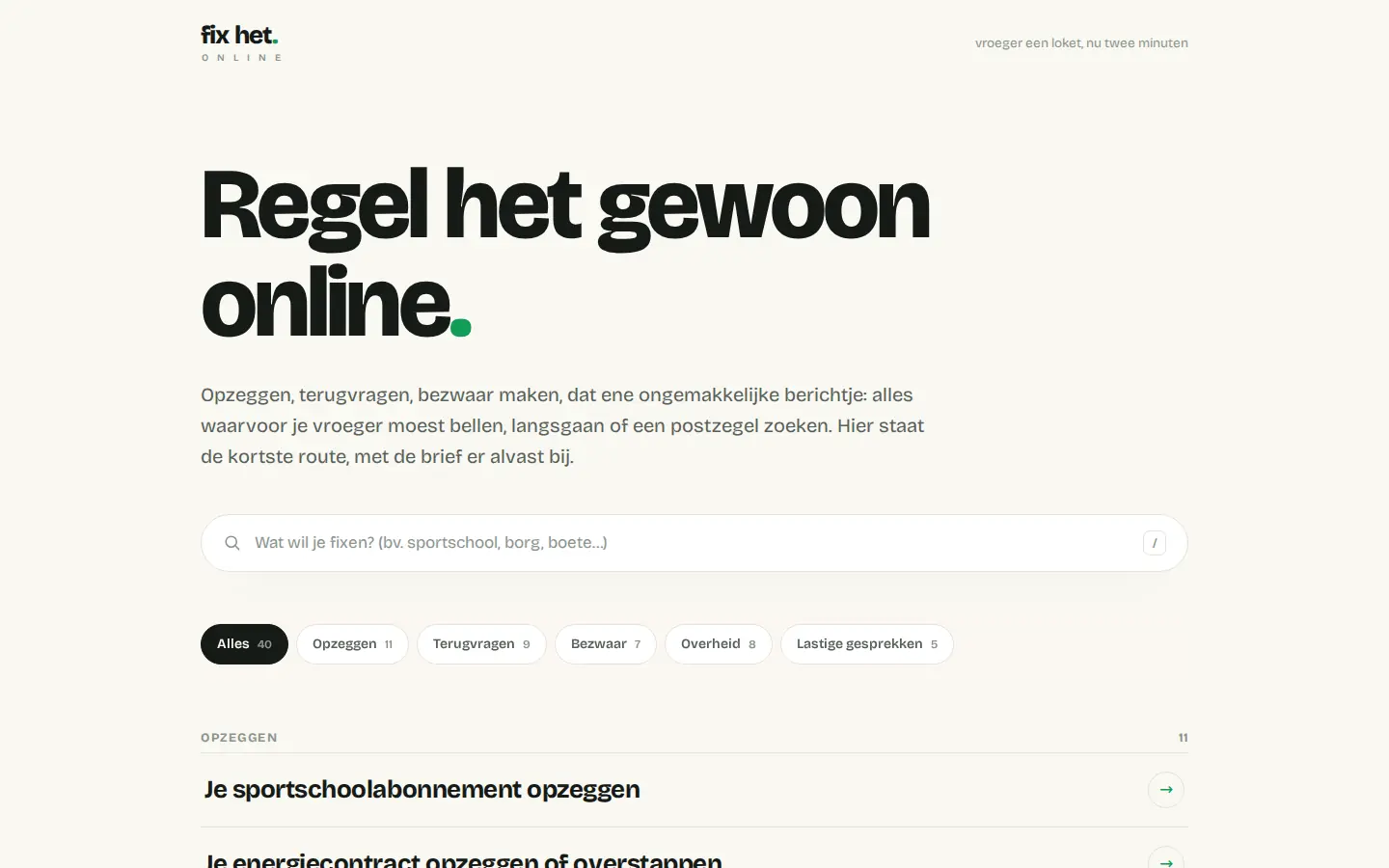 Schermafdruk van fixhet.online