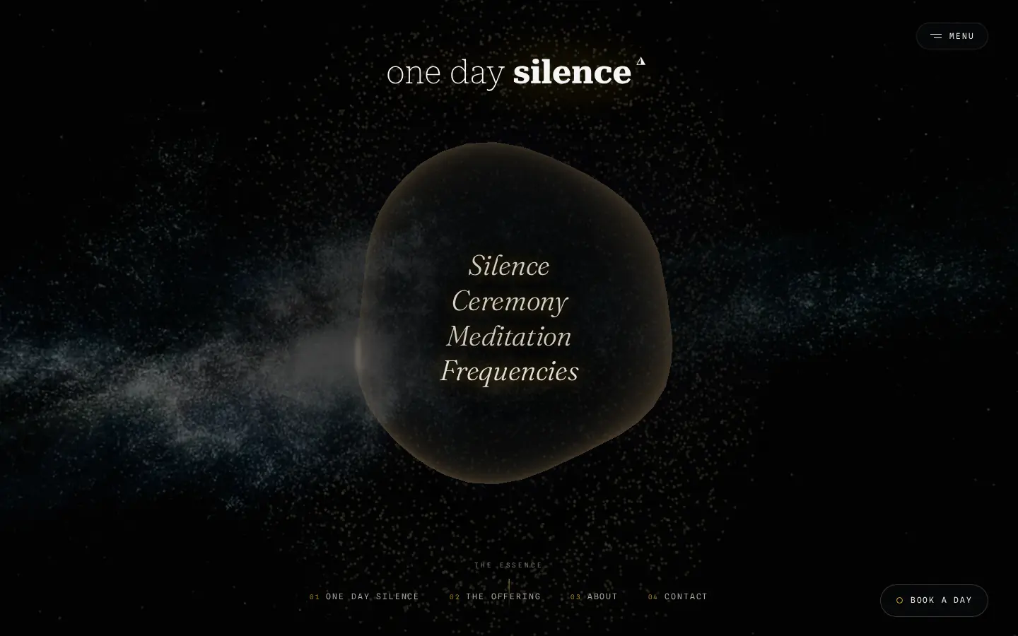 Schermafdruk van onedaysilence.com