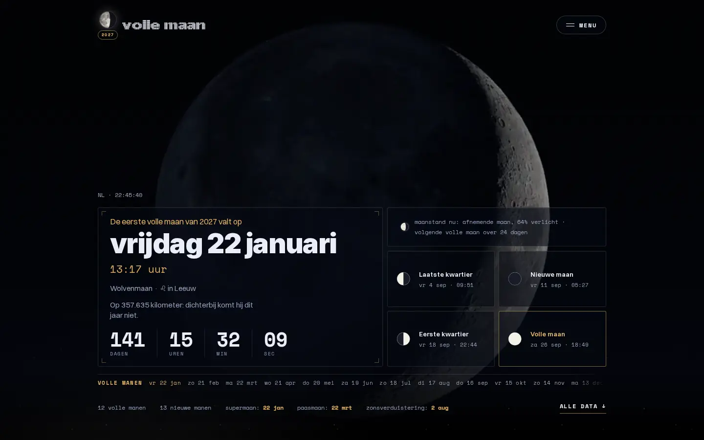 Schermafdruk van vollemaan2027.nl